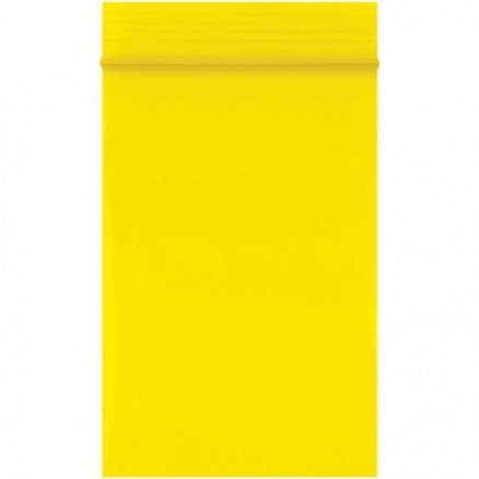 Reclosable Poly Bags, 2 x 3", 2 Mil, Yellow