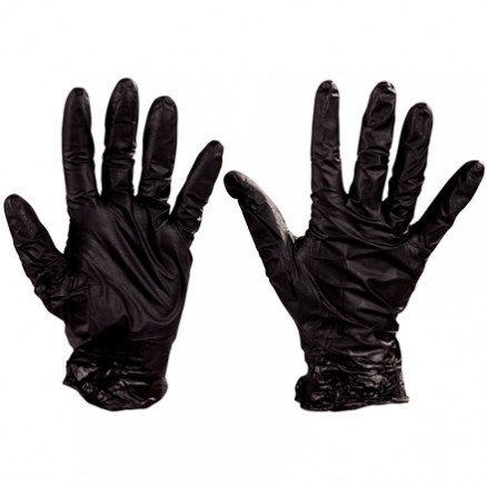 Best® Nighthawk™ Black Nitrile Gloves - 4 Mil - Small