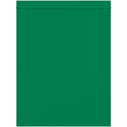 Reclosable Poly Bags, 8 x 10", 2 Mil, Green