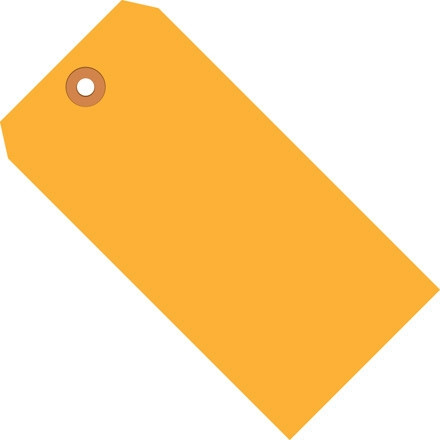 Étiquettes d'expédition orange fluorescent # 2 - 3 1/4 x 1 5/8 "
