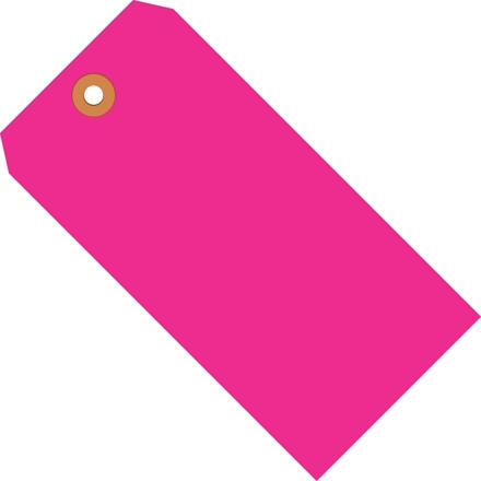Étiquettes d'expédition rose fluorescent # 2 - 3 1/4 x 1 5/8 "