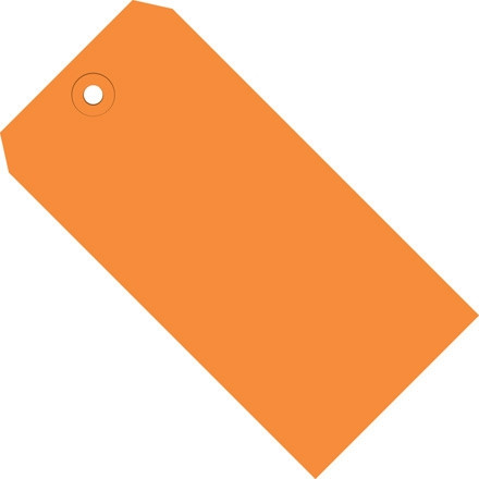 Étiquettes d'expédition orange # 2 - 3 1/4 x 1 5/8 "