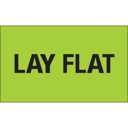Étiquette "Lay Flat" - 3 x 5 "
